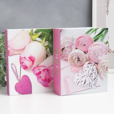 Фотоальбом на 100 фото 10×15 см «Нежные цветы», 27.3×16.5 см, МИКС