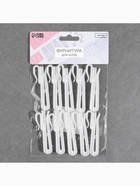 Крючок для штор, регулируемый, 7×2.3×0.5 см, 10 шт., белый 7904812