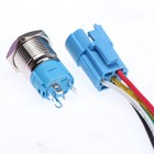 Выключатель TORSO, 12 В, 3 А, 5 pin, IP67, d=16 мм, провод 15 см, красный - Фото 4