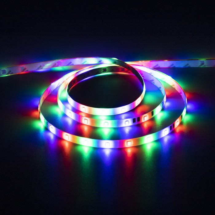 Комплект светодиодной ленты Luazon Lighting 5 м, IP65, SMD2835, 54 LED/м, 12 В, RGB - фото 1906072862