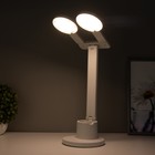 Настольная лампа сенсорная "Круги" с органайзером LED 20Вт  АКБ USB белый 44х36х15 см RISALUX  78003 7800305