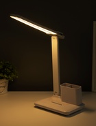 Настольная лампа сенсорная «Раздвижная» LED 15 Вт АКБ USB белый 45×30×17 см RISALUX - Фото 5