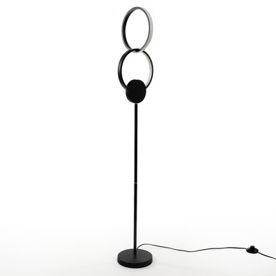 Торшер «Кольца» LED 22 Вт 3000-6000К черный 22×22×132 см