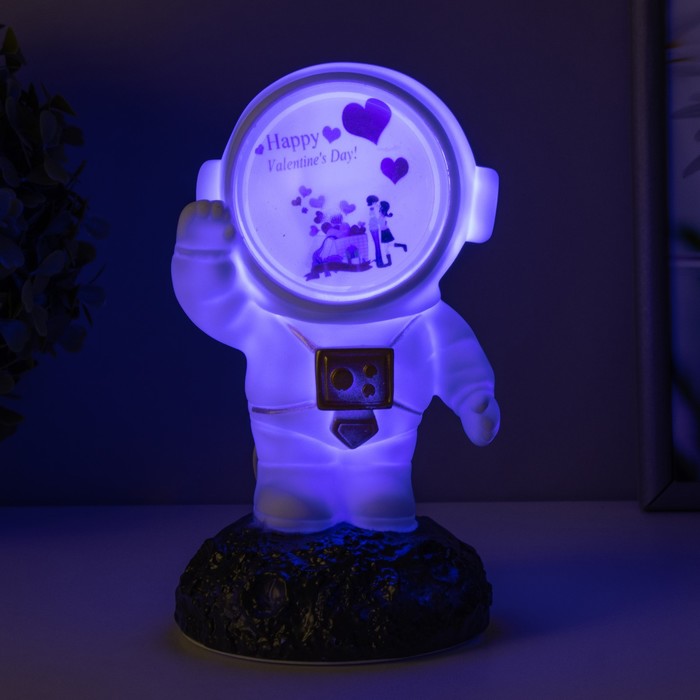 Ночник Космонавт LED USB МИКС 7,5х7,5х17,5 см RISALUX - фото 1883980471