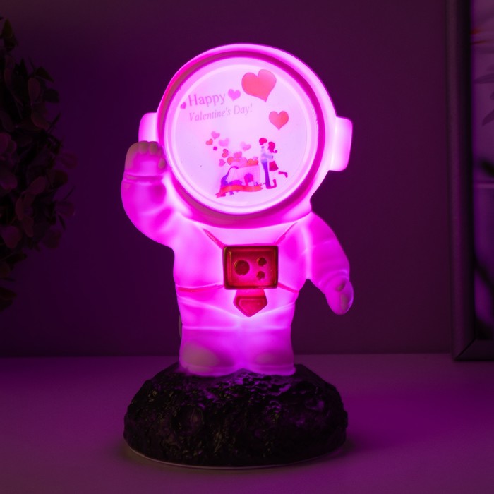 Ночник Космонавт LED USB МИКС 7,5х7,5х17,5 см RISALUX - фото 1883980473