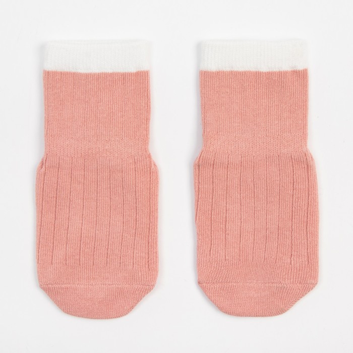 Носки детские MINAKU со стоперами цв.розовый, р-р 12 см - Фото 1