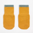Носки детские MINAKU со стоперами цв.горчичный, р-р 12 см - фото 319036514
