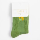 Носки детские MINAKU Цветочек цв.зеленый, р-р 12-14 см - Фото 4