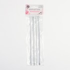 Пластина для корсета, металлическая, 200 × 5 мм, 4 шт, цвет серебряный - фото 25476251