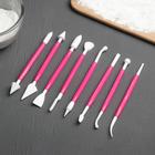 Набор инструментов для работы с мастикой Доляна, 8 шт., МИКС - Фото 6