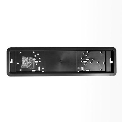 Держатель номера TORSO, нержавеющая сталь, подложка пластик, черный