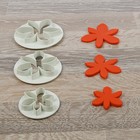 Набор выемок кондитерских для марципана и теста Доляна «Лотос», 3 шт, 9×1 см - Фото 6