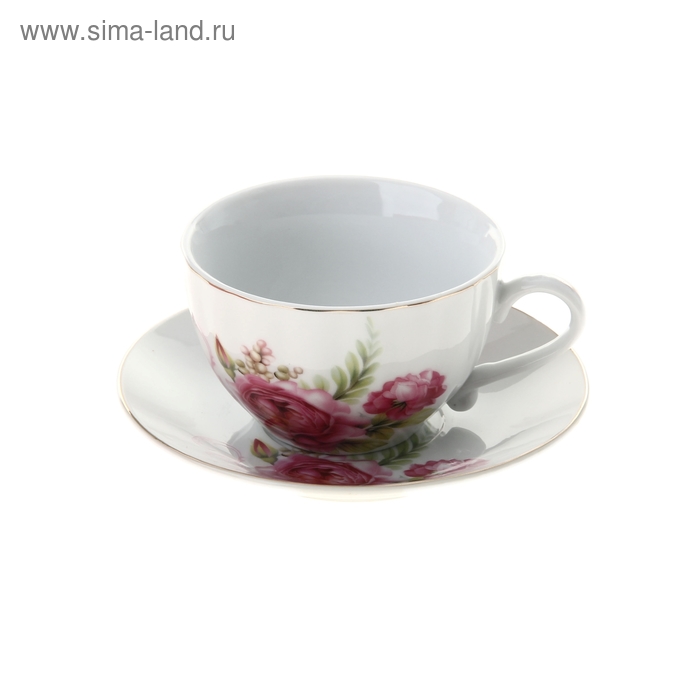 Набор чайный «Эстель», 2 предмета: чашка 250 мл, блюдце - Фото 1