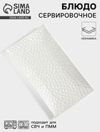 Блюдо сервировочное «Воздушность», 25.5×14 см, керамика, цвет белый - Фото 1