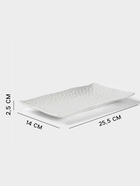 Блюдо сервировочное «Воздушность», 25.5×14 см, керамика, цвет белый - Фото 2