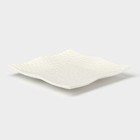 Тарелка квадратная «Воздушность», d=19 см, керамика, белая - Фото 2