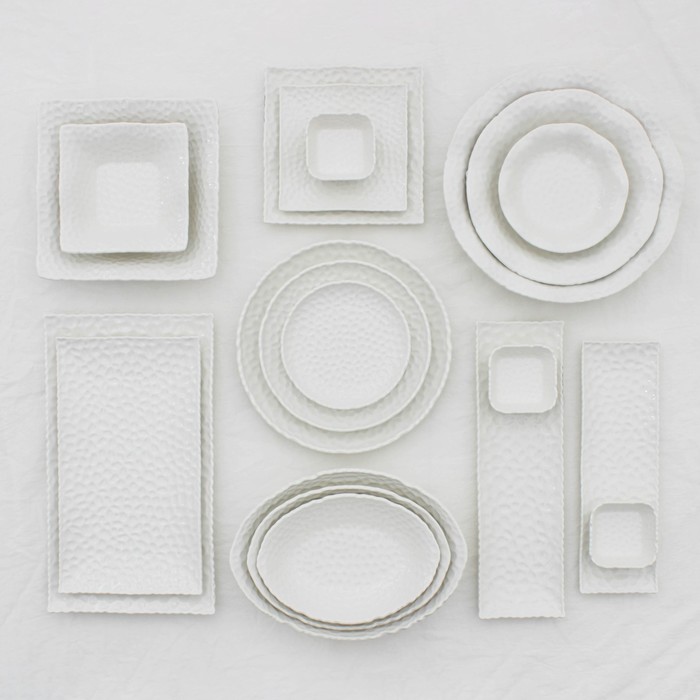 Тарелка керамическая квадратная «Воздушность», d=19 см, цвет белый - фото 1908982040