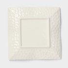 Тарелка квадратная «Воздушность», d=19 см, керамика, белая - Фото 4