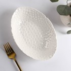 Блюдо керамическое овальное «Воздушность», 400 мл, цвет белый - Фото 2