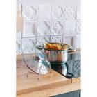 Подставка для крышек Доляна, 18×10×14 см, хром - Фото 5