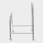 Подставка для крышек Доляна, 18×10×14 см, хром - Фото 3