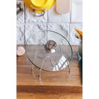 Подставка для крышек Доляна, 18×10×14 см, хром - Фото 4