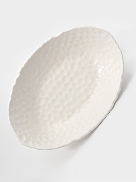 Блюдо овальное «Воздушность», 600 мл, керамика, белое  (артикул 7610831)  большой выбор товаров оптом и в розницу по низким ценам с доставкой