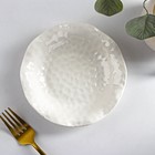Тарелка керамическая пирожковая «Воздушность», 220 мл, d=15 см, цвет белый - фото 319036759