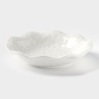 Тарелка керамическая пирожковая «Воздушность», 220 мл, d=15 см, цвет белый - Фото 1