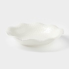 Тарелка обеденная «Воздушность», 1.1 л, d=28 см, керамика, белая - Фото 2