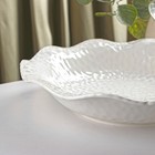Тарелка керамическая обеденная «Воздушность», 1,1 л, d=28 см, цвет белый - Фото 3