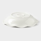 Тарелка обеденная «Воздушность», 1.1 л, d=28 см, керамика, белая - Фото 4