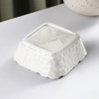 Соусник керамический «Воздушность», 90 мл, 8×3 см, цвет белый - Фото 3