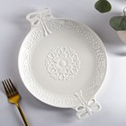 Блюдо керамическое Доляна «Сьюзен», 28×21,5 см, цвет белый - Фото 1