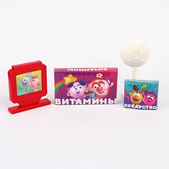 Набор доктора, Смешарики, в чемодане, 10 предметов МИКС 56371