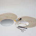 Зеркало настенное, круглое, акриловое, 5 шт., без рамы, d=14 см - Фото 5