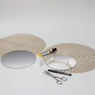 Набор интерьерных зеркал для декорирования, 5 шт., d=22 см - Фото 5