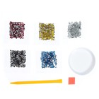 Алмазная мозаика на новый год с частичным заполнением для детей на открытке «Дед Мороз», А5, набор для творчества - Фото 6