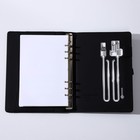 Ежедневник со встроенным зарядным устройством 8000 мАh и флешкой 16 ГБ «Новогодний», 17,5 х 3,8 х 23,3 см. - фото 51493120