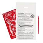 Гравюра на новый год «Кролик», с эффектом «золото», А5 (комплект 2 шт) - фото 26074446