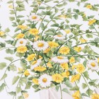 Наклейка пластик интерьерная цветная "Зайчик у вазы с ромашками" 30х45 см - фото 61549840