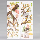 Наклейка интерьерная цветная «Котики и мандариновое дерево», набор 2 листа, 30×90 см - фото 116386752