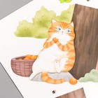 Наклейка интерьерная цветная «Котики и мандариновое дерево», набор 2 листа, 30×90 см 7883795 - фото 16840205