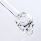 Трубка курительная «Череп», стеклянная - Фото 3