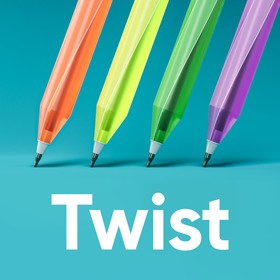 Ручка шариковая "TWIST" узел игольчатый 0.7 мм, бесстержневая, чернила синие премиум на масляной основе, МИКС 9239743