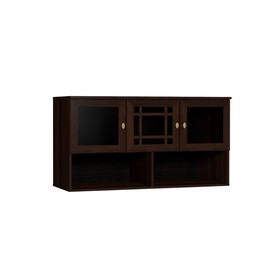 Шкаф навесной Sherlock 4, 1199 × 400 × 633 мм, цвет орех шоколадный