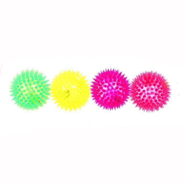 Мяч световой «Ёжик», цвета МИКС - фото 1885453761