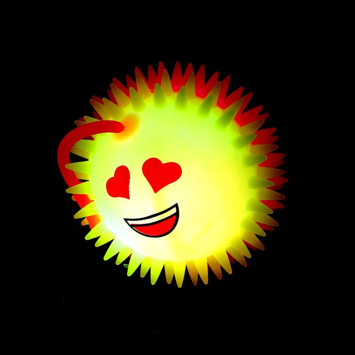 Мяч световой «Смайл», виды МИКС - фото 1883981028