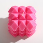 Свеча фигурная «Геометрия», розовая - Фото 3