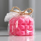 Свеча интерьерная «Геометрия», розовая, 5.5×5 см - Фото 4